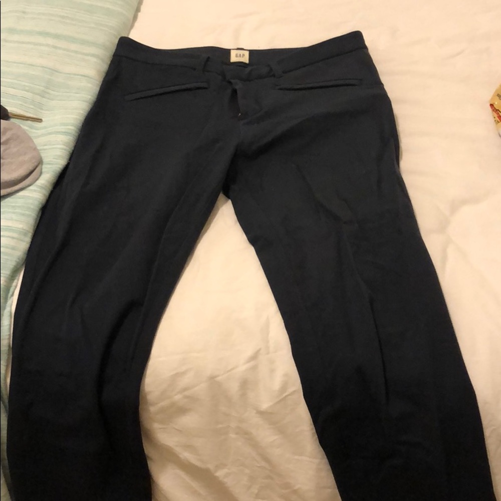 Gap Skinny Ankle Work Pants Size 6 in Navy